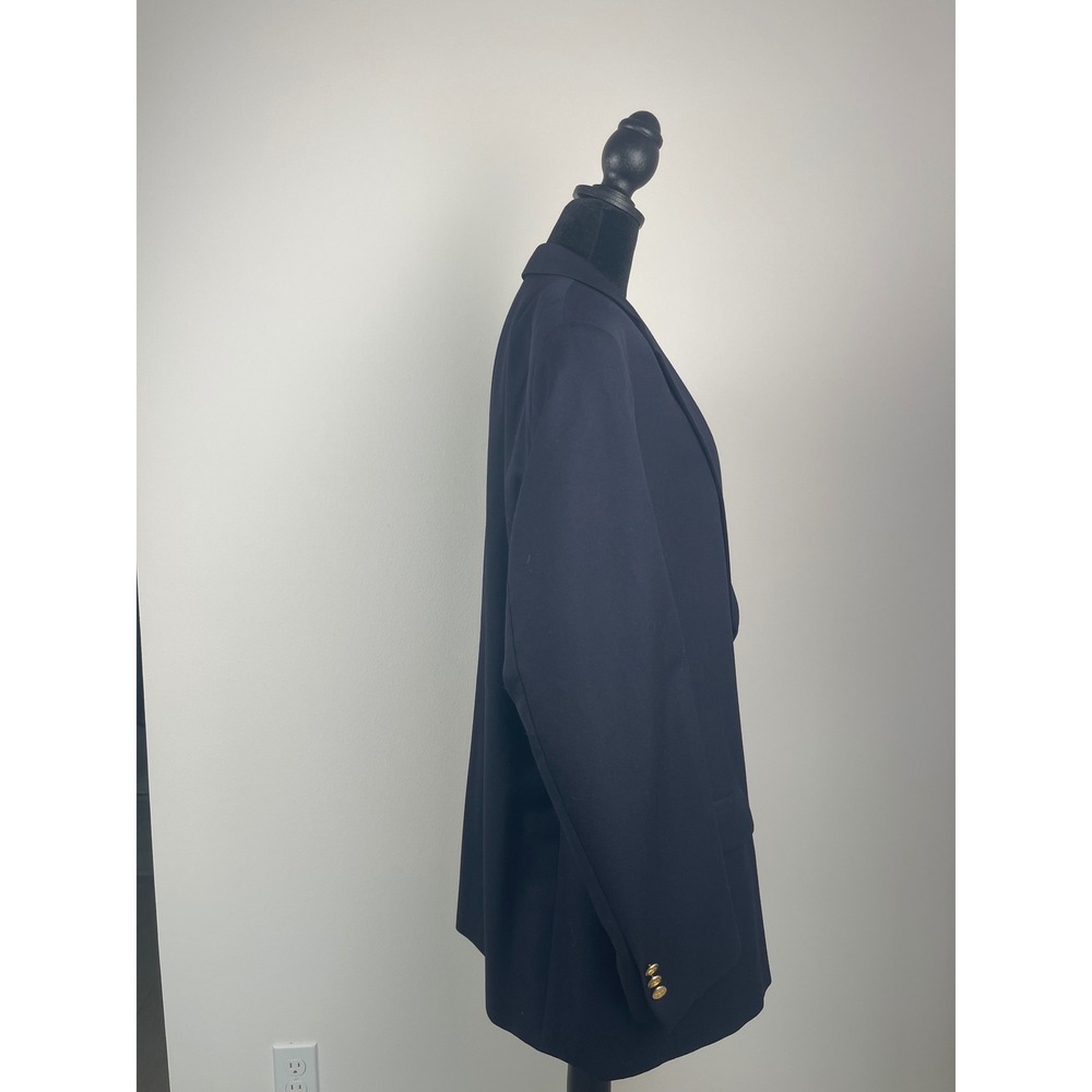Vintage Botany 500 Navy Blue Blazer 44R – 100% Worsted Wool – Made in Canada - Picture 2 of 8
